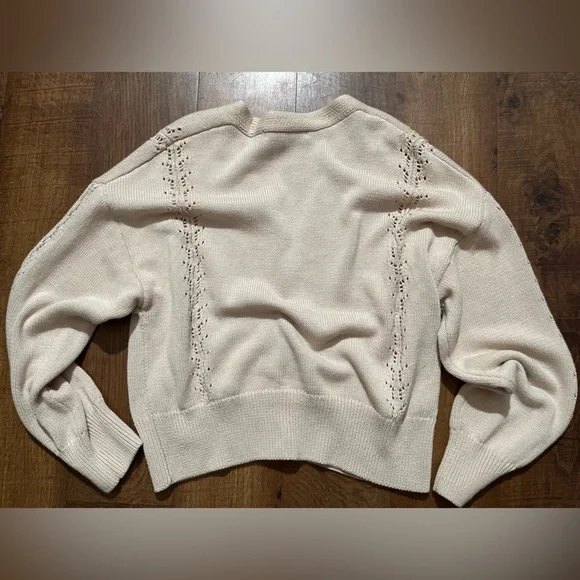 Marc New York Cream Knit Cardigan size XL - Picture 2 of 4